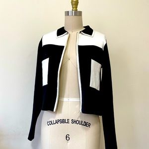 ZARA B&W Knit Cardigan